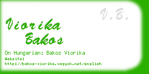 viorika bakos business card